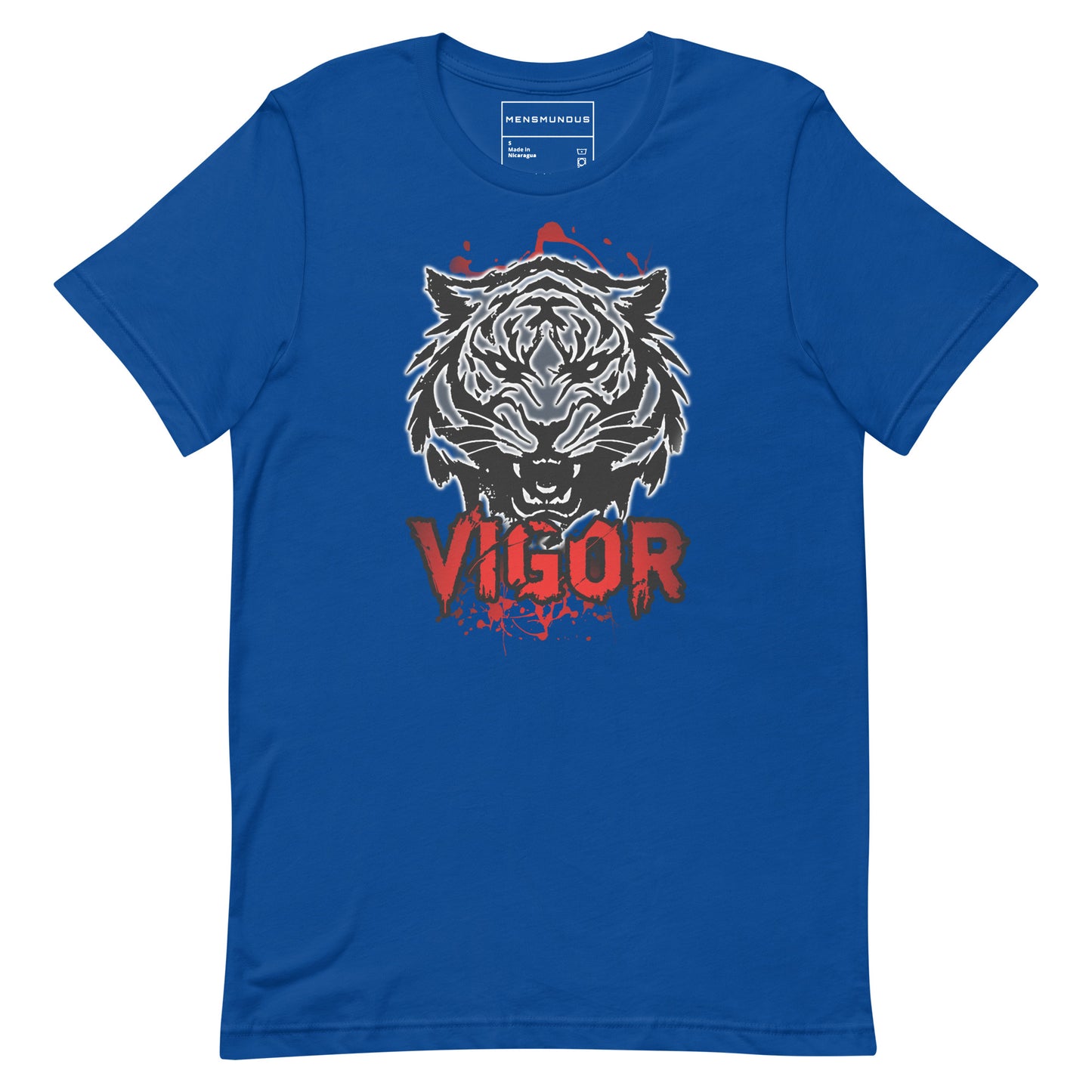 Tiger Unisex T-Shirt "Vigor" Premium 100% Cotton agility,animal motif,athletic fit,bold design,courage,endurance,fitted design,freedom,motivational,nature-inspired,power,predator,premium quality,strength,T-shirt,tiger,unique design,unisex,untamed,vigor,wi