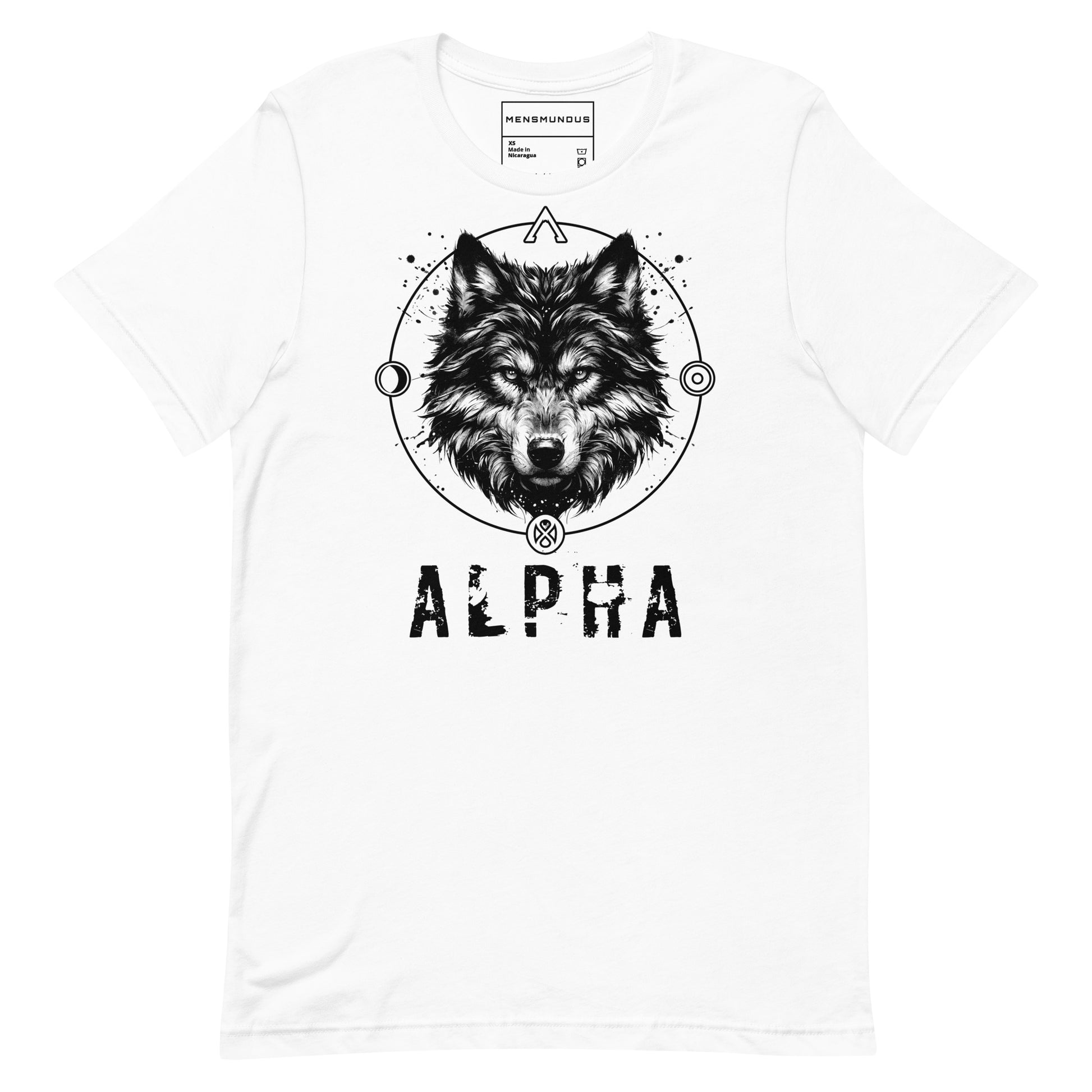 Wolf Unisex T-Shirt "Alpha" Premium 100% Cotton alpha,animal motif,athletic fit,bold design,endurance,fitted design,freedom,leadership,lone wolf,motivational,nature-inspired,power,premium quality,spirit animal,T-shirt,unique design,unisex,wolf