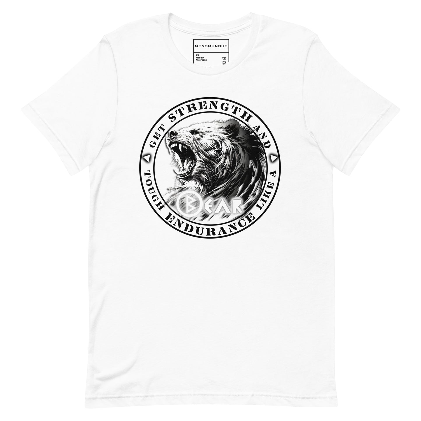 Bear Unisex T-Shirt "BERKANA" Premium 100% Cotton animal motif,athletic fit,bear,bold design,endurance,fitted design,freedom,motivational,nature spirit,nature-inspired,power,premium quality,resilience,strength,T-shirt,unique design,unisex