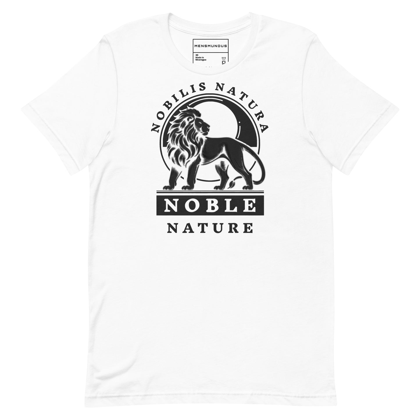 Lion Unisex T-Shirt "Noble nature" Premium 100% Cotton animal motif,athletic fit,bold design,courage,endurance,fitted design,freedom,leadership,lion,majesty,motivational,nature,nature-inspired,noble,power,premium quality,strength,T-shirt,unique design,uni