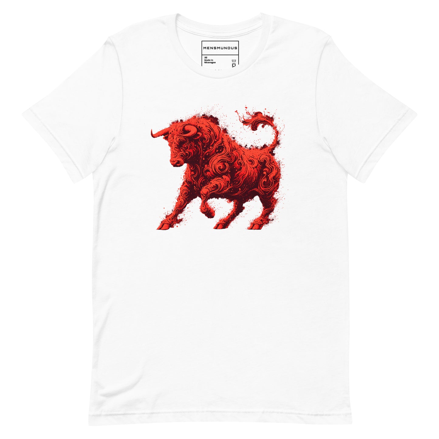 Bull Unisex T-Shirt "Molten Power" Premium 100% Cotton animal motif,athletic fit,bold design,bull,endurance,fitted design,freedom,motivational,nature-inspired,power,premium quality,resilience,spirit,strength,T-shirt,unique design,unisex